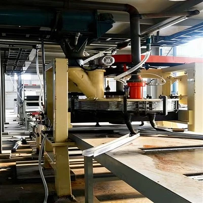 Halv-automatisk produktionslinje för papperslösa gipsskivor